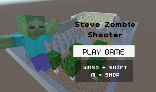 Chơi game Steve bắn Zombie - GameVui