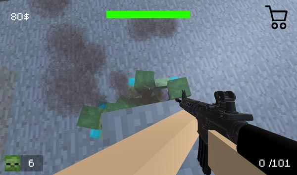 Cố gắng bắn gục thây ma trong khoảng 5 viên đạn