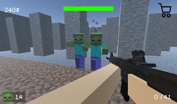 Trèo lên những địa hình cao để tránh Zombie