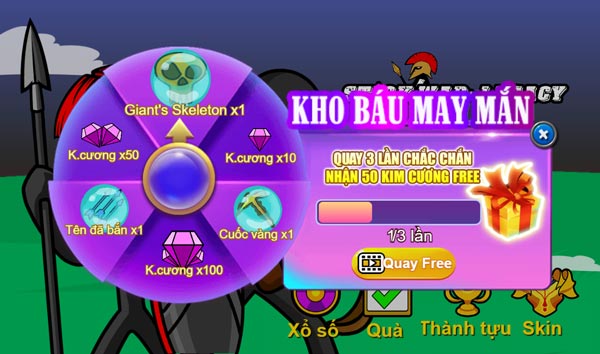 Vòng quay may mắn nhận kim cương