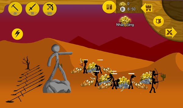 Ưu tiên khai thác vàng bằng cách triệu hồi Thợ mỏ