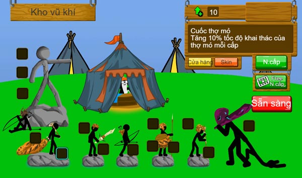 Tăng cấp bằng điểm kỹ năng