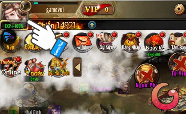 Chạm vào biểu tượng ảnh đại diện