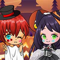 Cặp đôi Chibi Halloween