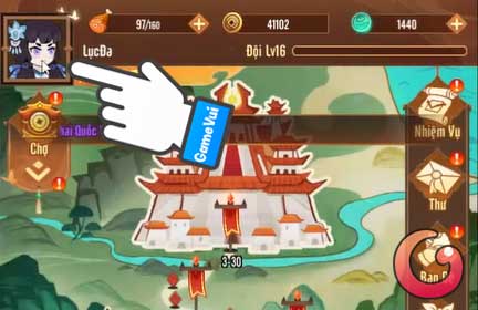 Chạm vào biểu tượng ảnh đại diện