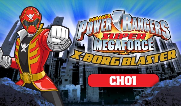 Chơi game Power Rangers siêu nhân mãnh thú bắn hạ X-Borg