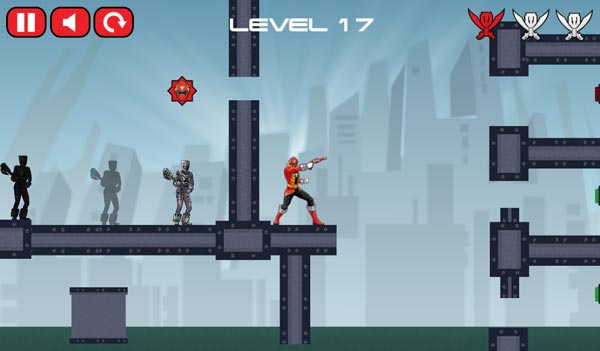 Sử dụng các cơ quan, nút bấm để bắn hạ lũ quái vật