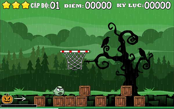 Bắn bí ngô vào rổ