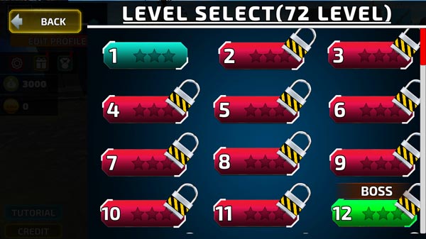 Rất nhiều level cấp độ để thử thách người chơi