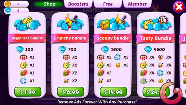 Nạp tiền mua kim cương