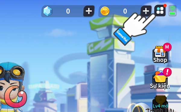 Chạm ô vuông 4 chấm