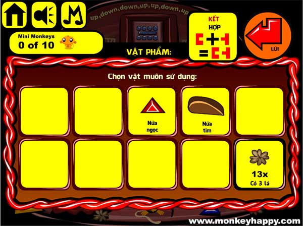 Các vật đã thu được