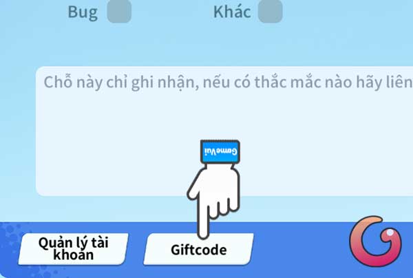 Ấn Giftcode