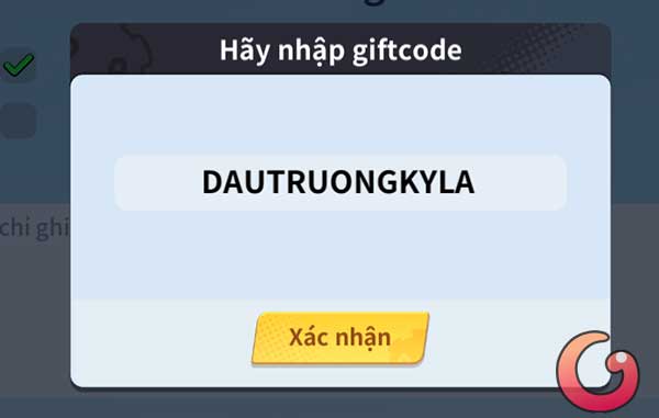 Nhập code