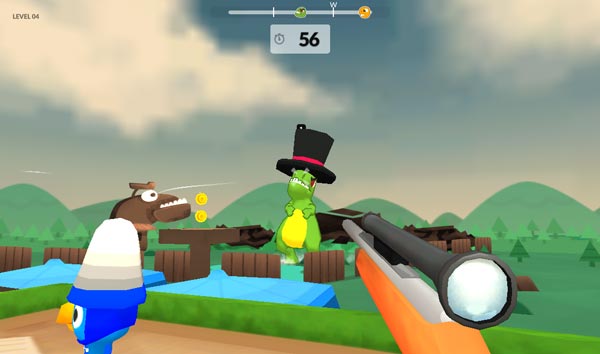 Chơi game Bắn khủng long - GameVui