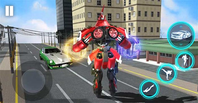 Cách chơi Robot Game, Red Robot Police - game robot biến hình ảo diệu