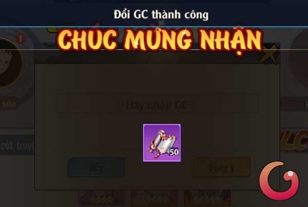 Chúc mừng nhận