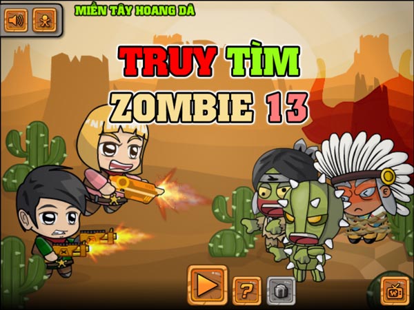 Chơi game Truy tìm Zombie 13 - GameVui
