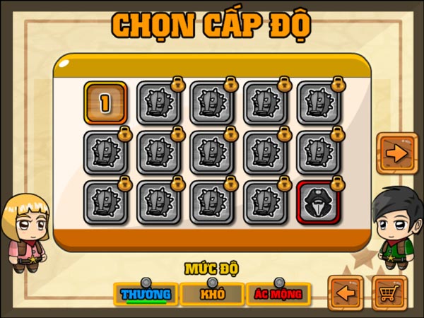 Các cấp độ và mức độ Khó để thử thách