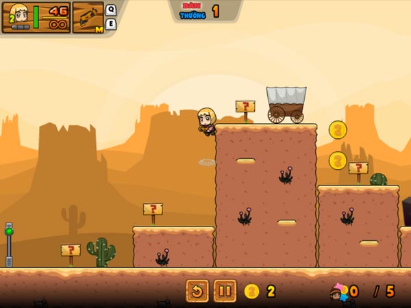 Thao tác nhảy leo tường của nhân vật