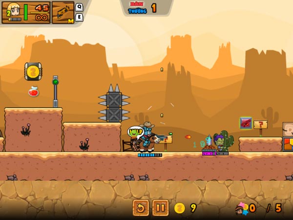 Giải cứu con tin, tiêu diệt Zombie