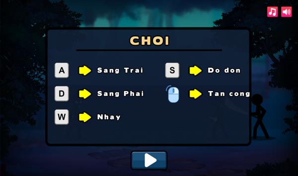 Hướng dẫn cách điều khiển nhân vật