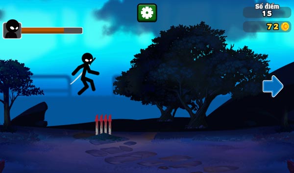 Nhảy lên cao để tránh bẫy gươm