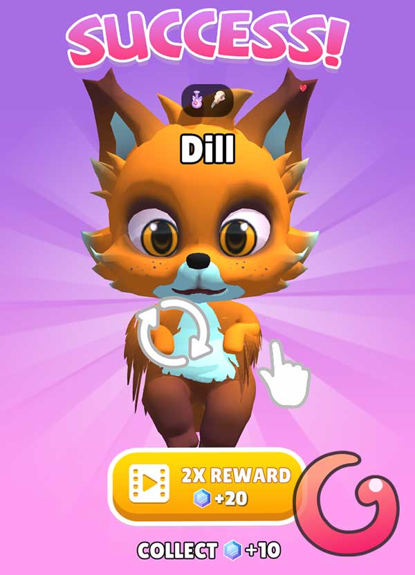 Lai tạo thú thành công