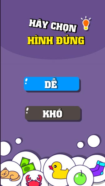 Chơi game Hãy chọn hình đúng - GameVui