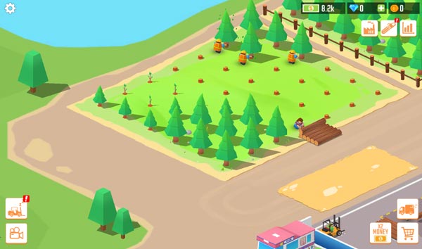 Thuê công nhân, thợ gỗ để chặt cây và trồng lại cây mới