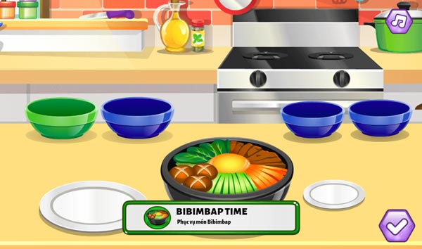 Chuẩn bị món Bibimbap