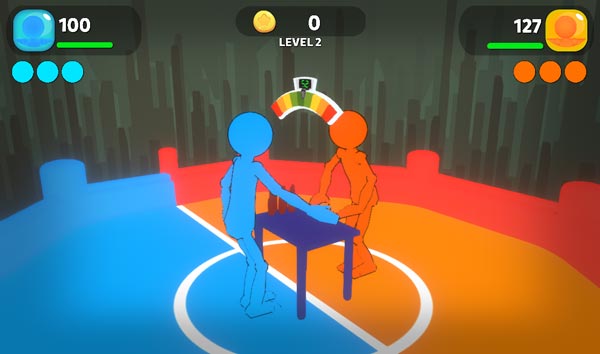 Bấm để tát vào mặt đối thủ với lực chiến mạnh nhất có thể