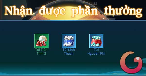 Phần thưởng được nhận
