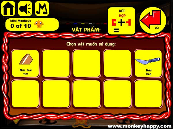 Các vật đã thu được