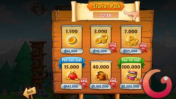 Nạp tiền Tower Crush