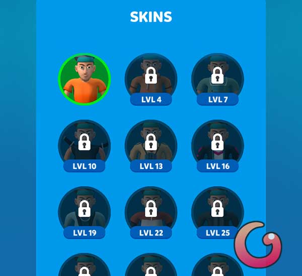 Mở khóa skin mới