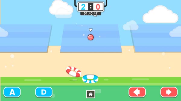 Điểu khiển phao nhảy lên và úp quả bóng rổ