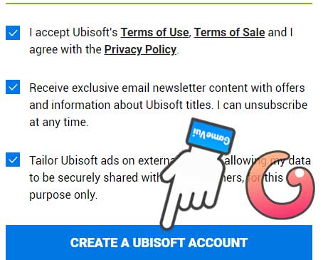 Create a Ubisoft account
