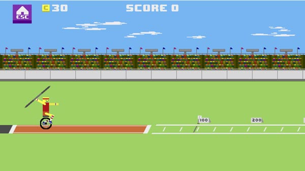 Đạp xe 1 bánh và ném lao