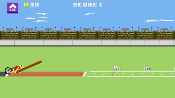 Vừa đạp xe vừa ném cột gỗ