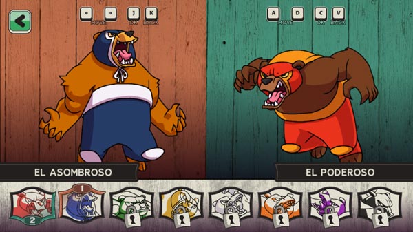 Lựa chọn nhân vật võ sĩ Gấu