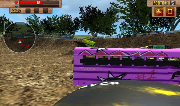 Hãy húc đối thủ từ 2 bên cạnh nhé