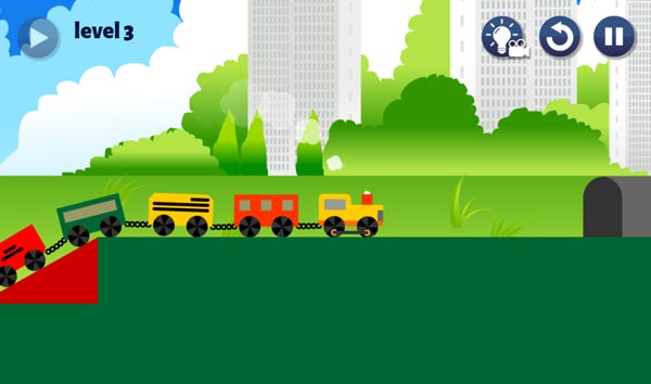 Tạo thành đường lên và xuống cho đoàn tàu Mini