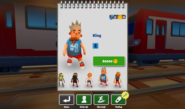 Các mẫu Skin nhân vật trong Shop