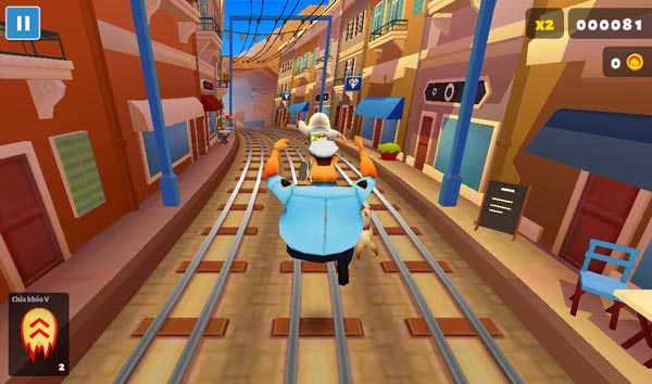 Chạy trốn khỏi nhân vật an ninh bảo vệ