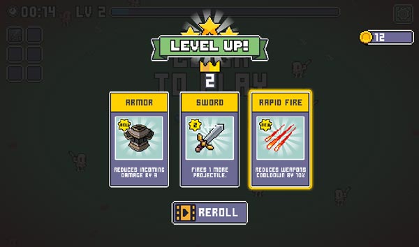 Mỗi khi lên cấp hãy chọn 1 skill mà bạn muốn