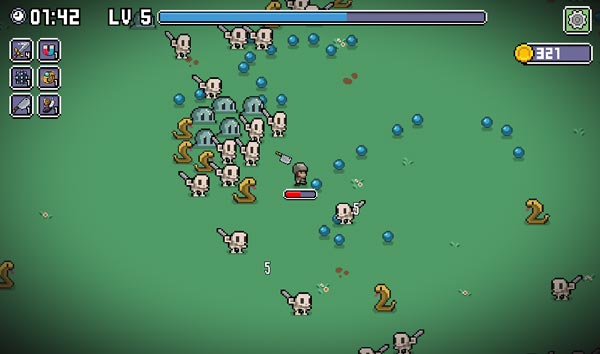 Thu thập các viên đá quý sau khi diệt quái vật