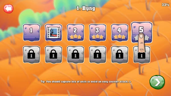 Cũng như các cấp độ level nhỏ bên trong