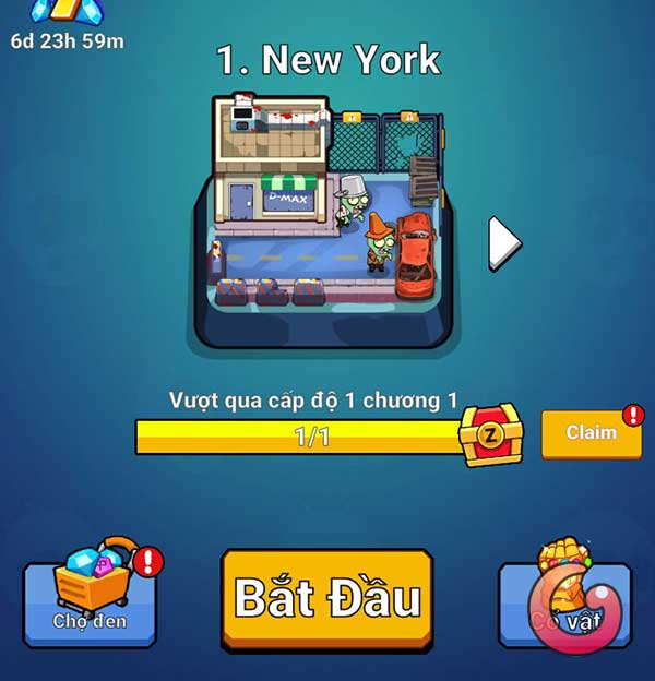 Trò chơi gồm nhiều chương