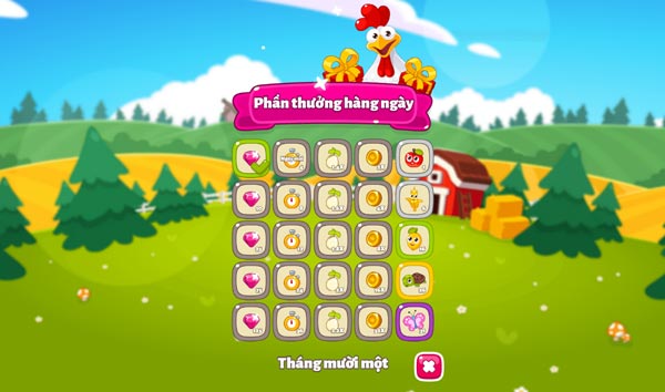 Đăng nhập hàng ngày nhận quà